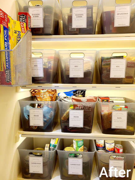 professionally organized pantry