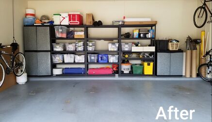 professionally organized garage